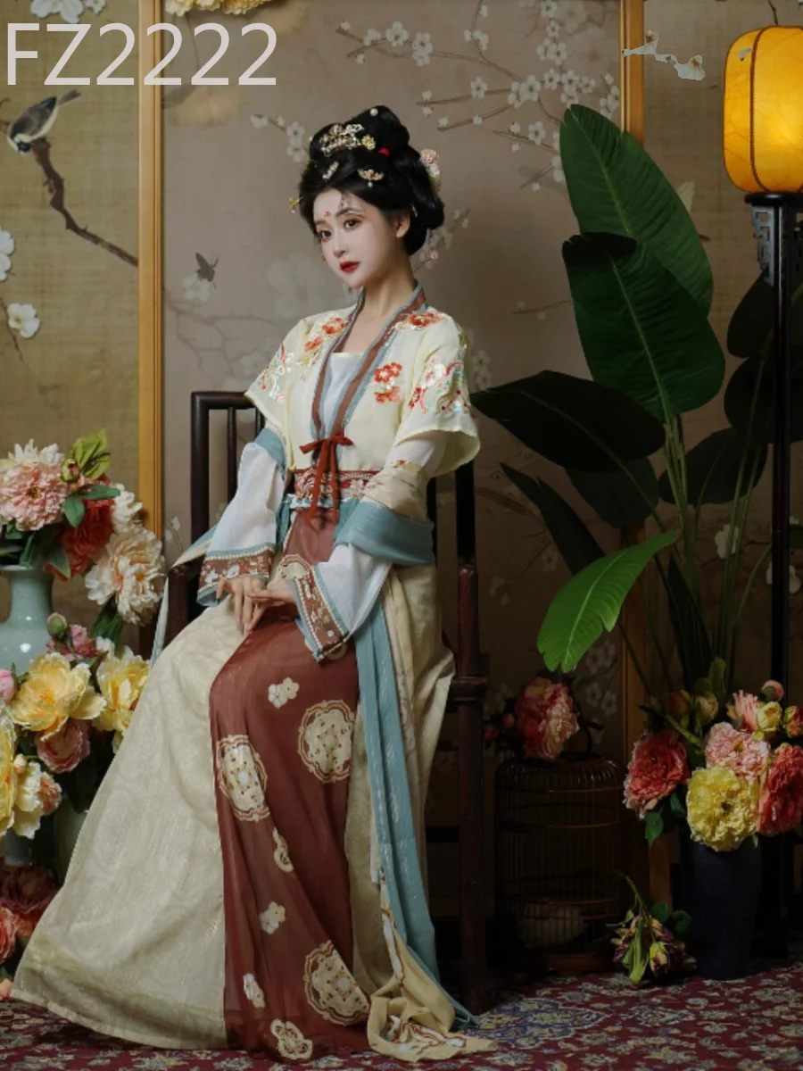 Tang Dynasty-made black hair restoration waist-length eight-broken skirt daily thin summer Hanfu