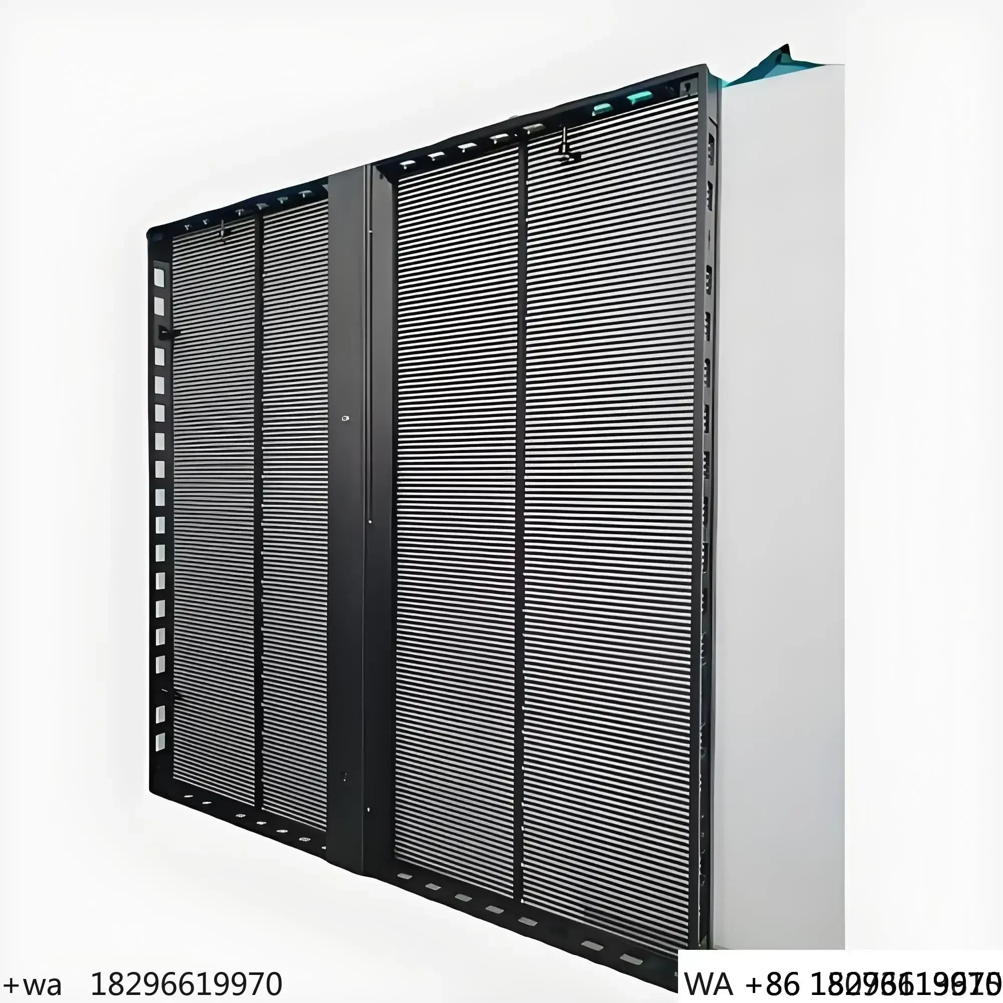 P3.91 Transparent LED Glass Wall 1000x1000mm Module for Shop Glass Wall Advertising