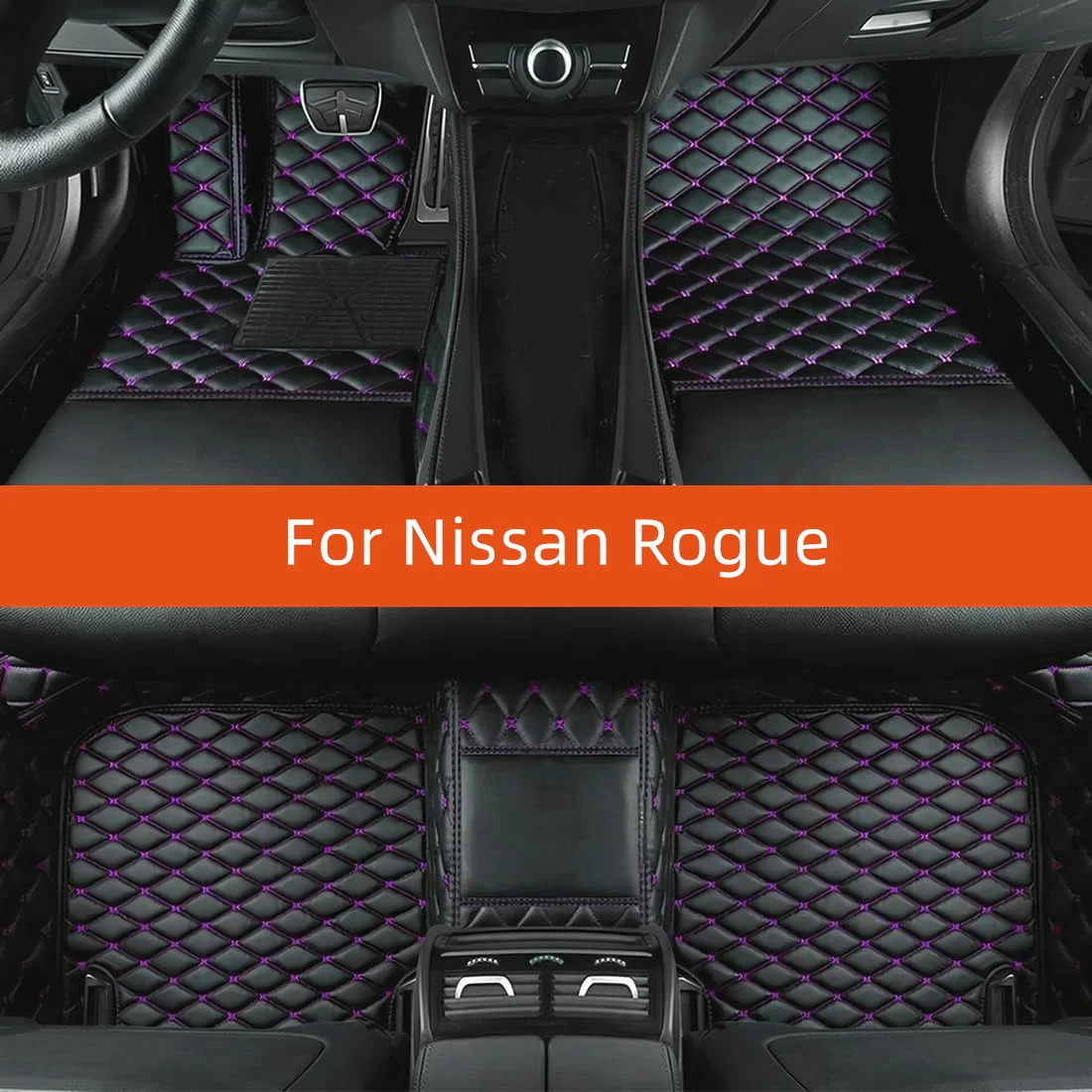 

Custom Leather Car Floor Mat For Nissan Rogue 2022 2023 2024 2025 2026 2027 Car Mat Interior Accessories
