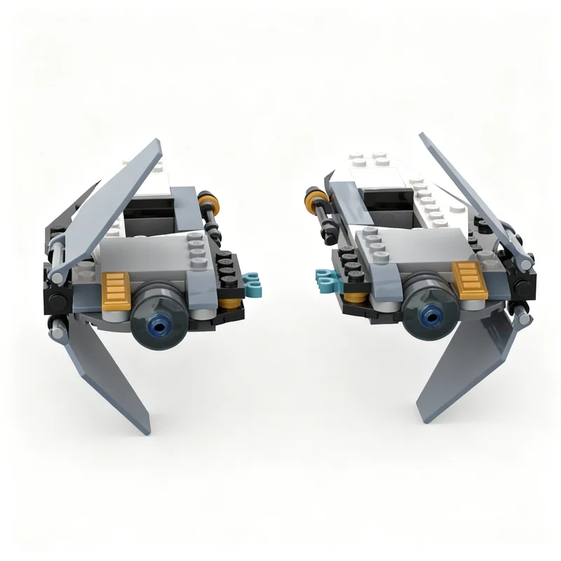 220pcs MOC Space Interceptor Model Building Blocks Christmas Gift Toy 3D Display Education Creative Birthday Collection Idea
