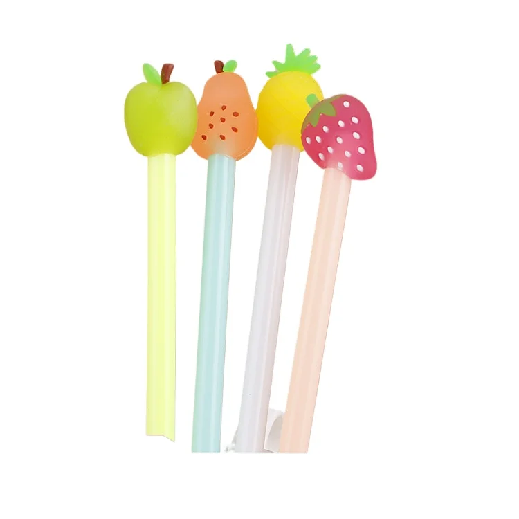 Creative Three-dimensional Fruit Gel Pen Cute Little Pure and Fresh Fruit Water-based Learning Office Felt-tip Pens