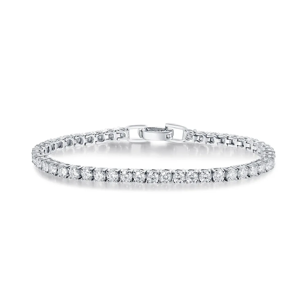 

Sterling Silver Inlaid 3MM Mozambican Belt Buckle Bracelet Women's Light Luxury Fashion Design Jewelry