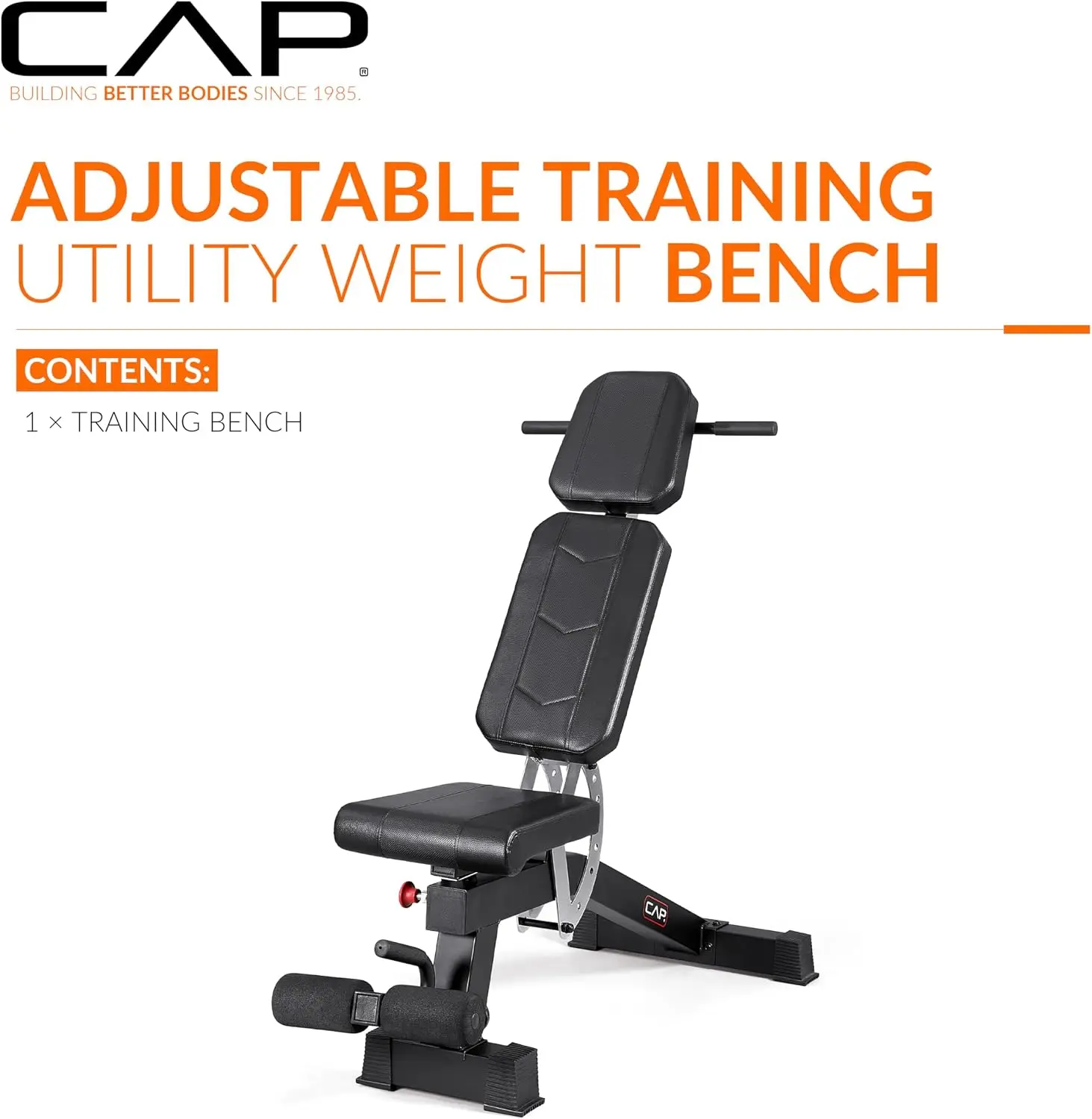 Adjustable Incline Weight Bench, 6 Positions, 600lb Capacity for Home Gym Full Body Strength Training Bench