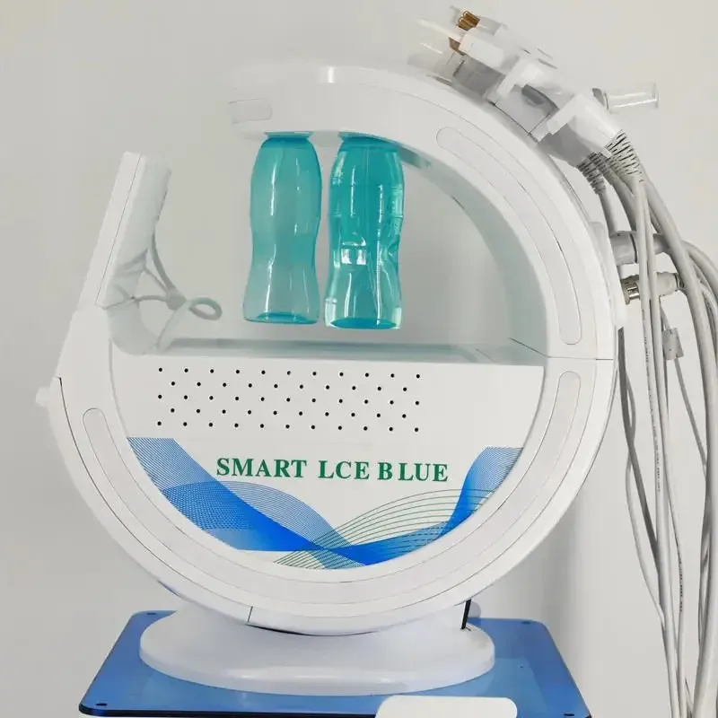 7 In 1 Smart Ice Blue Facial Skin Analysis & Rejuvenation Device Multi-Function Aqua Therapy Pro Portable Skin Care Equipment