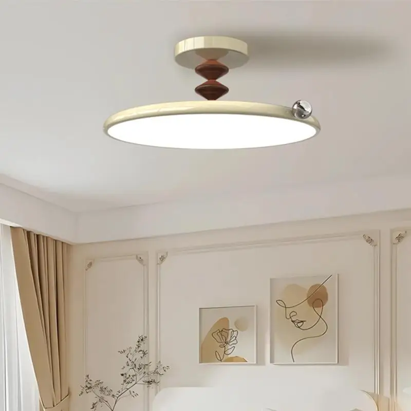 

Medieval bedroom lamp American retro cream wind ceiling lamp advanced feeling warm and creative study lamp