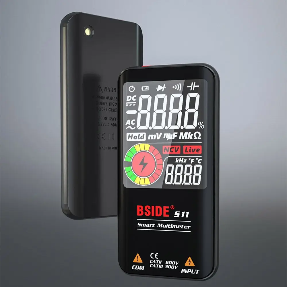 BSIDE S10/S11/S20 DC AC 9999 Digital Color LCD Display Profesional Meter Digital Smart Multimeter Voltage Detector