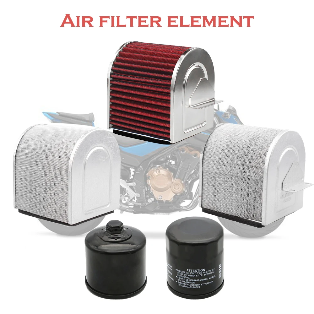 Motorcycle Air Filter Oil Filter Set For Honda CB500 CBR500 CB500F CB500X CBR500R CBR 500 R CB 500 X 2013-2018 2019-2021