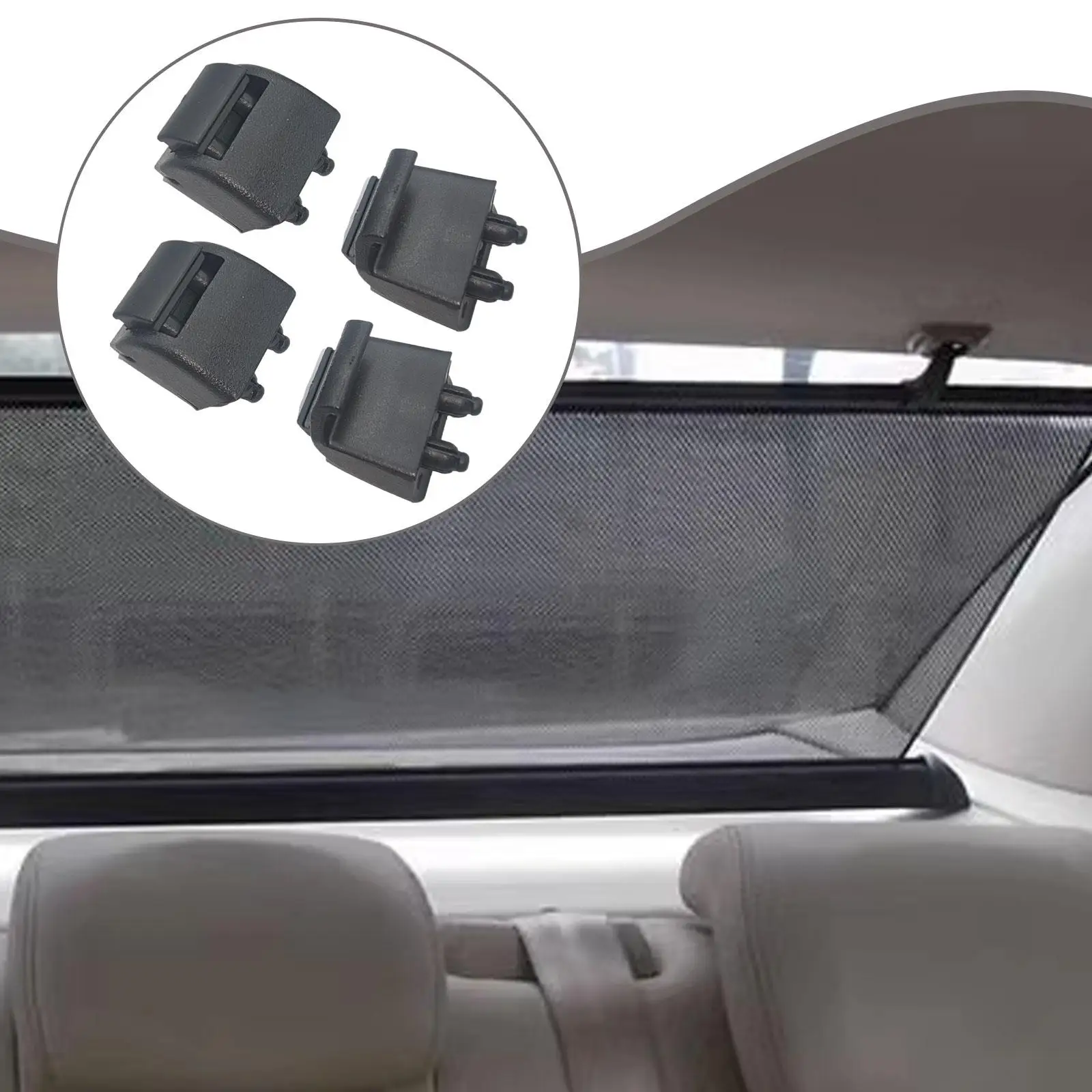 

4 шт. крючок для штор заднего двери 839122W000 простая установка запасные части черный прочный аксессуар для спортивных моделей