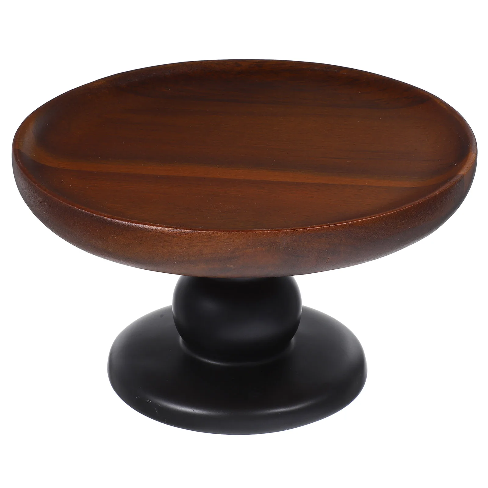 

Tall Wooden Round Dessert Display Tray Footed Holder for Fruit Acacia Wedding Dessert Stand Party Cake Stand Decor