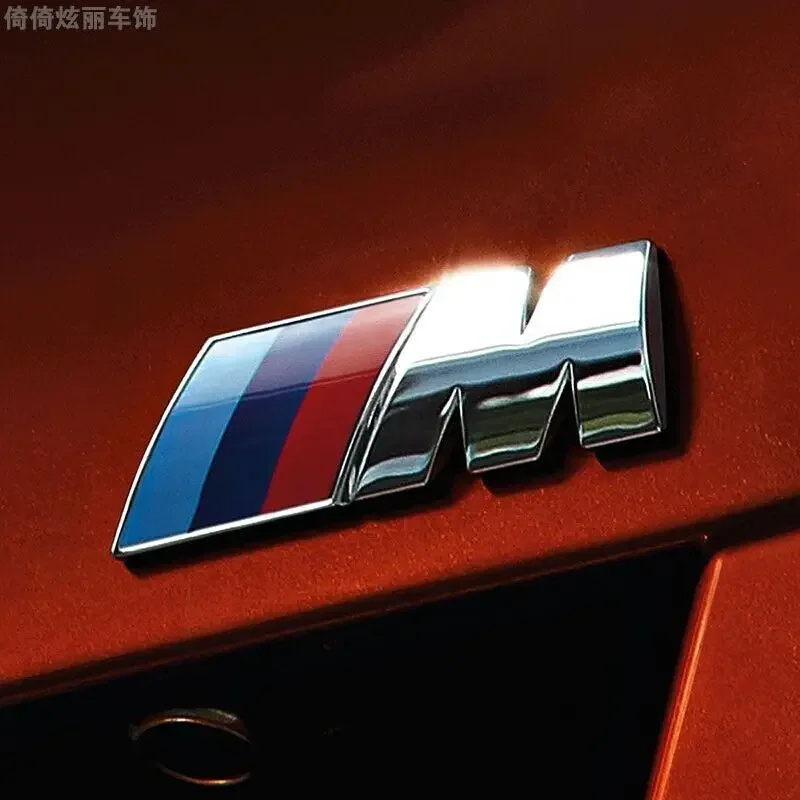 Car Body M Sports Badge Labeling Stickers Car Grill Badge Sticker For BMW M5 M4 M3 F20 F40 F22 F30 E90 F32 F10 F06 F07 F46 E60