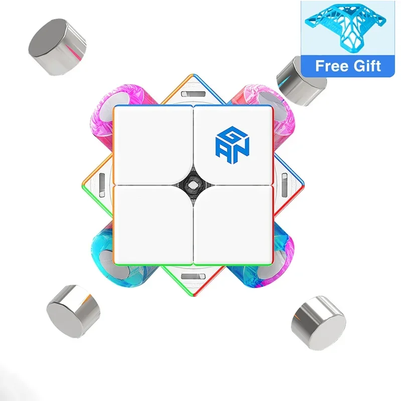 【JudyCube】GAN 251 M Pro 2x2 Magnetic Speed Cube Professional GAN Cube 251M AIR Puzzles GAN 249 V2 Stress Reliever Toys Gan Cubes