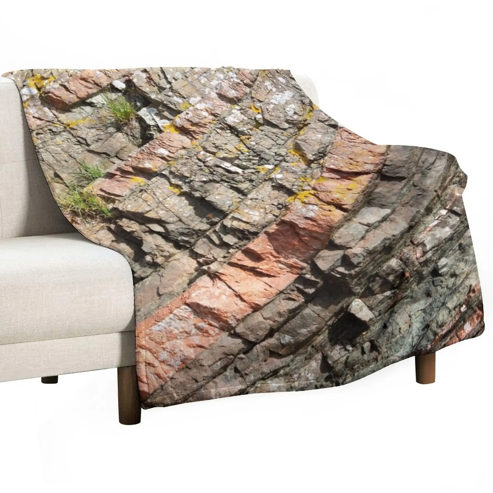 

A slice of geology Throw Blanket Summer Bedding Blankets valentine gift ideas Plaid Soft Blanket