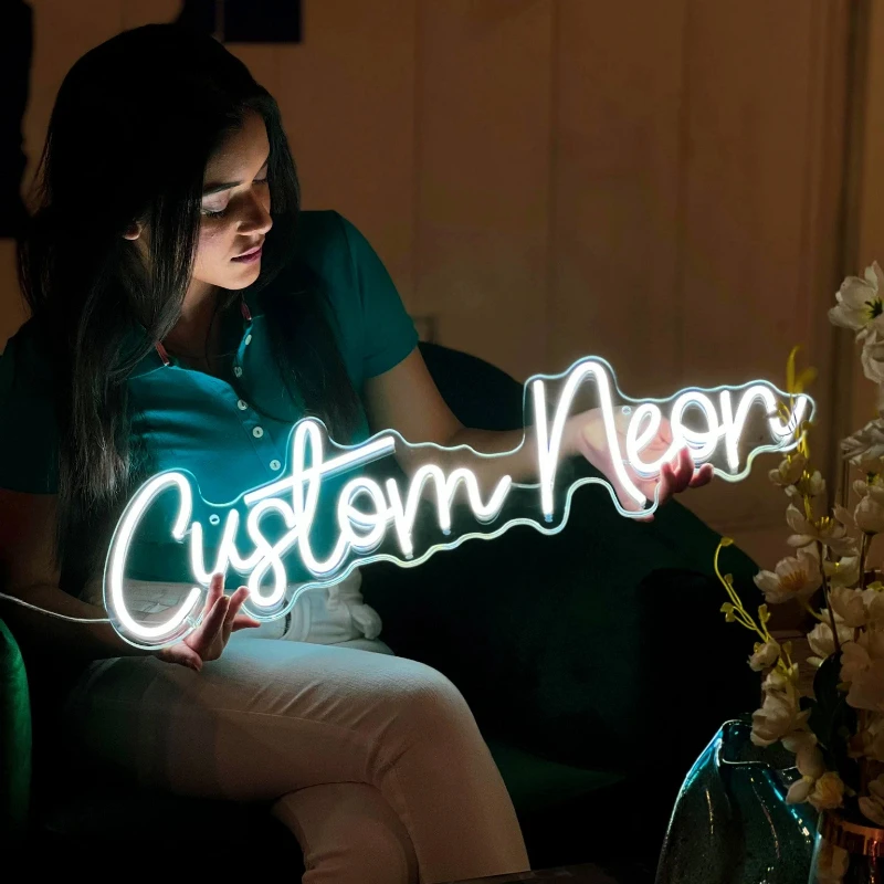 Пользовательские неоновые вывески, фоны для свадебной вечеринки, вывеска с питанием от USB, несколько шрифтов, цвет для салона, бара, спальни, украшение стены, светодиодное освещение Пользовательские неоновые вывески, фоны для свадебной вечеринки, вывеска с питанием от USB, несколько шрифтов, цвет для салона, бара, спальни, украшение стены, светодиодное освещение