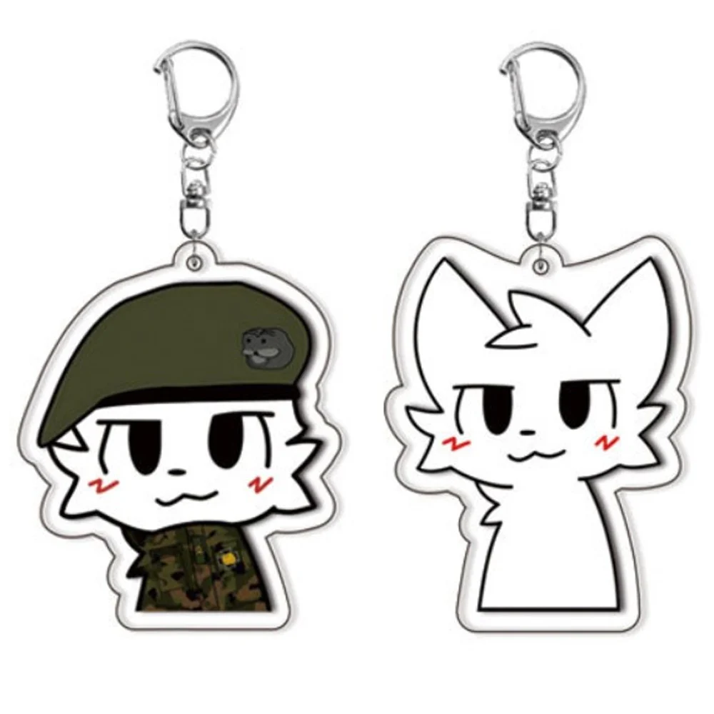 Llaveros de Gato Blanco y Negro Adorables para Accesorios, Bolsos, Llaveros, Joyería, Regalos para Amigos Gamers, Fans de Memes y Dibujos Animados