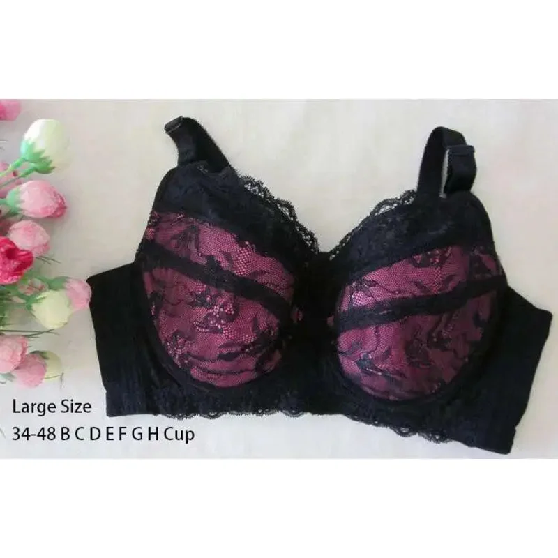 

Очень большой женский бюстгальтер больших размеров с чашкой полной фигуры 34 36 38 40 42 44 46 48 B C D E F G H Soutien Gorge ty4'