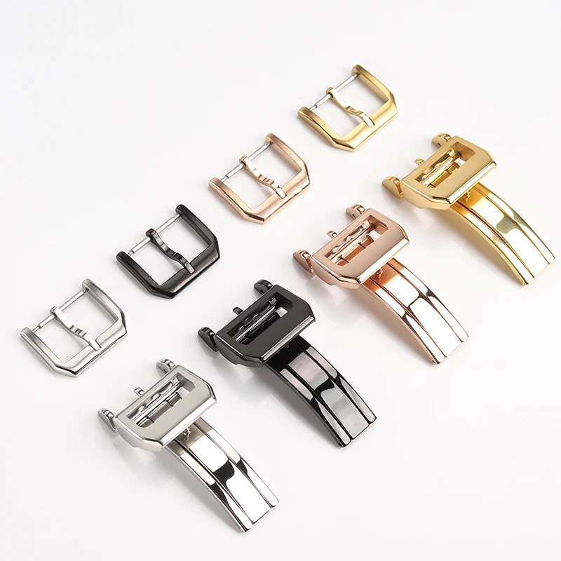 Stainless Steel Watch Buckle For IWC PILOT\'S WATCHES PORTUGIESER PORTOFINO High Quality Steel Buckle 18MM