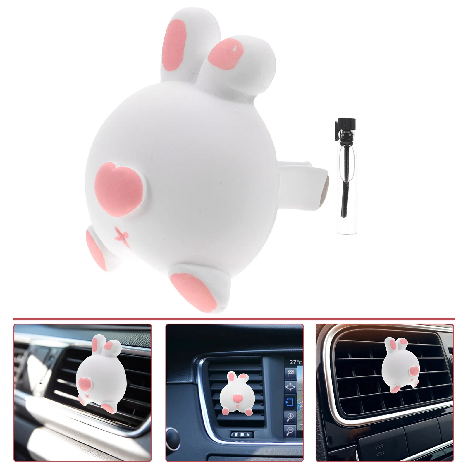 

Car Aromatherapy Clip Premium Vent Diffuser Cute Animal Butt Design Long-Lasting Auto Interior Decoration For Women Car Air