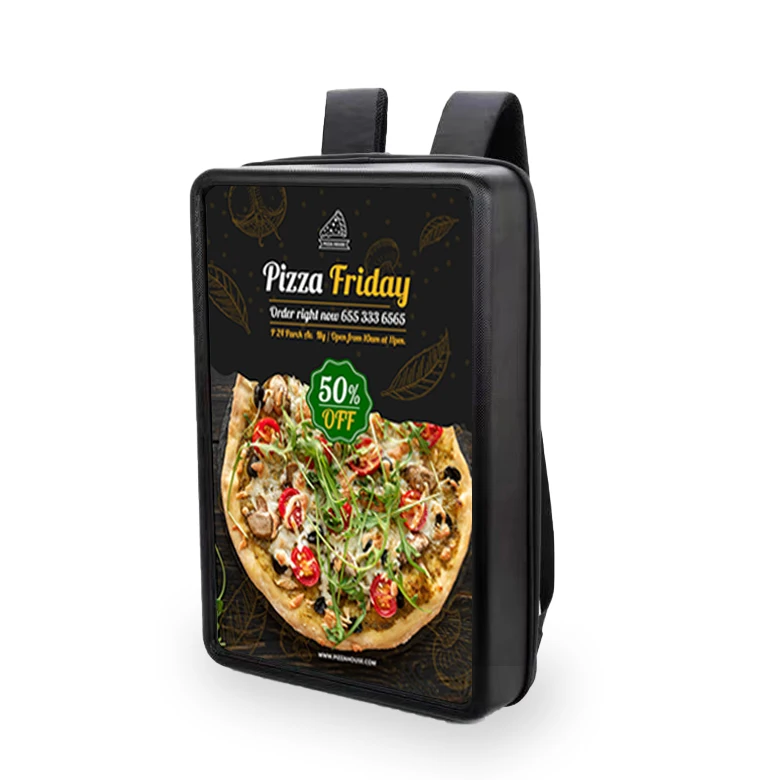 

High Brightness Waterproof Outdoor LCD Billboard Backpack 4G Wifi Android Advertising Water Proof Battery Powered Billboards