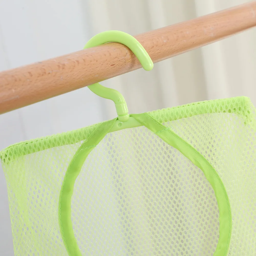 4Pcs Durable Classified Storage Mesh Bags Multi-purpose Portable Bathroom Storage Baskets with Hook Nylon Net Bag Kitchen