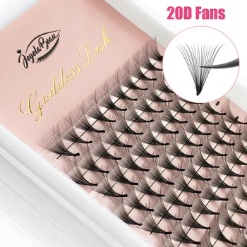 เทพธิดา 12D/14D/16D/20D Premade พัดลมขนตาธรรมชาติรัสเซีย Lashes Faux Mink Lash ส่วนบุคคล