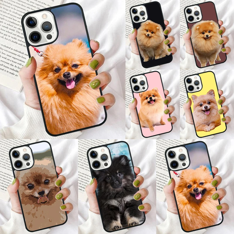 Pomeranian Dog Yoga Phone Case for iPhone 16 15 14 12 13 mini PLUS X XS XR 11 PRO MAX Back Cover Fundas Shell