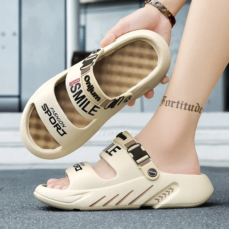 NEUE männer Massage Hausschuhe Outdoor Sandalen Strand Bequeme Weiche Rutschen Casual Schuhe Männer Indoor Outdoor Hausschuhe Große Größe 39-48 – Detail 15