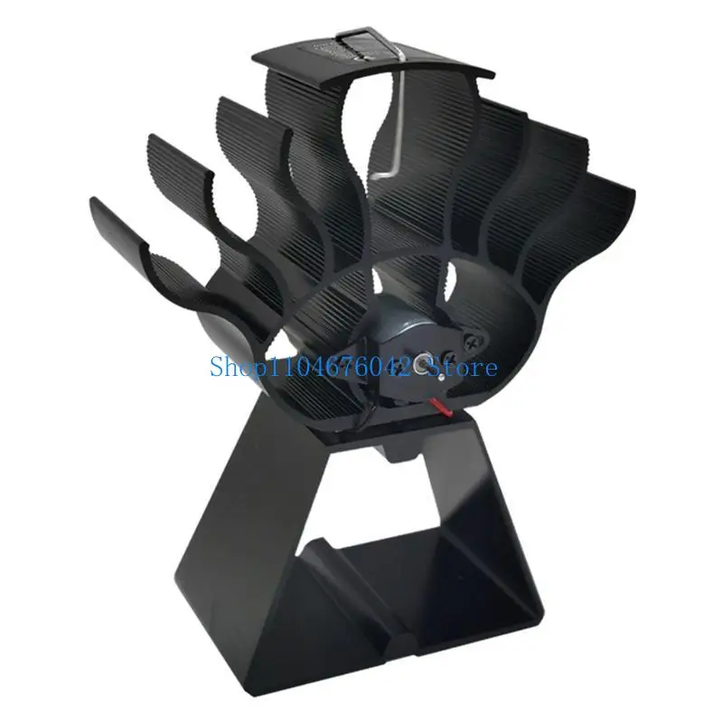 

652F 122°F Start Silent Stove Fan Heat Powered Quiet with Stove Thermometer