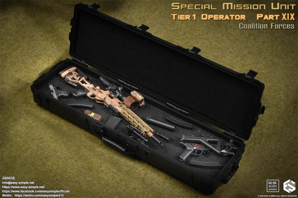1/6 EASY&SIMPLE ES 26065S-C 26065SC VS. Mission Operation Unit Part XIX Sniper Volledige set beweegbare actiefiguur verzamelen