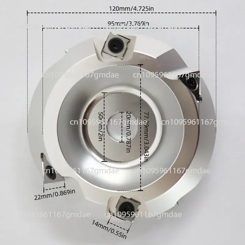 Milling cutter side milling slotted gypsum board 90 degree slotting cutter disc  V slot cutter, interior