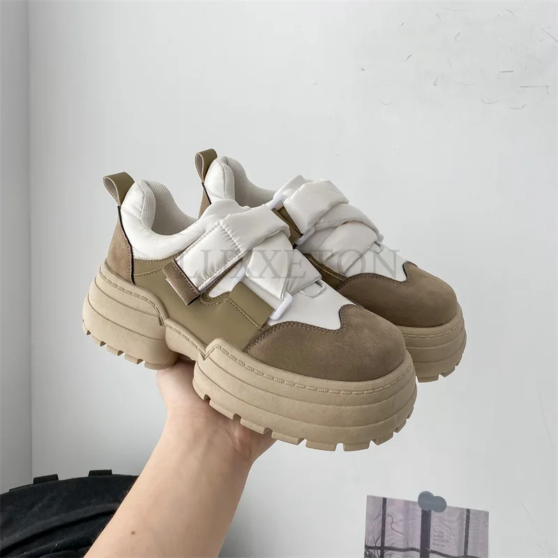 Thick Soled Round Toe Sponge Cake Heel Sports Shoes for Increased Comfort Casual Women Shoes for Fashion and Versatility