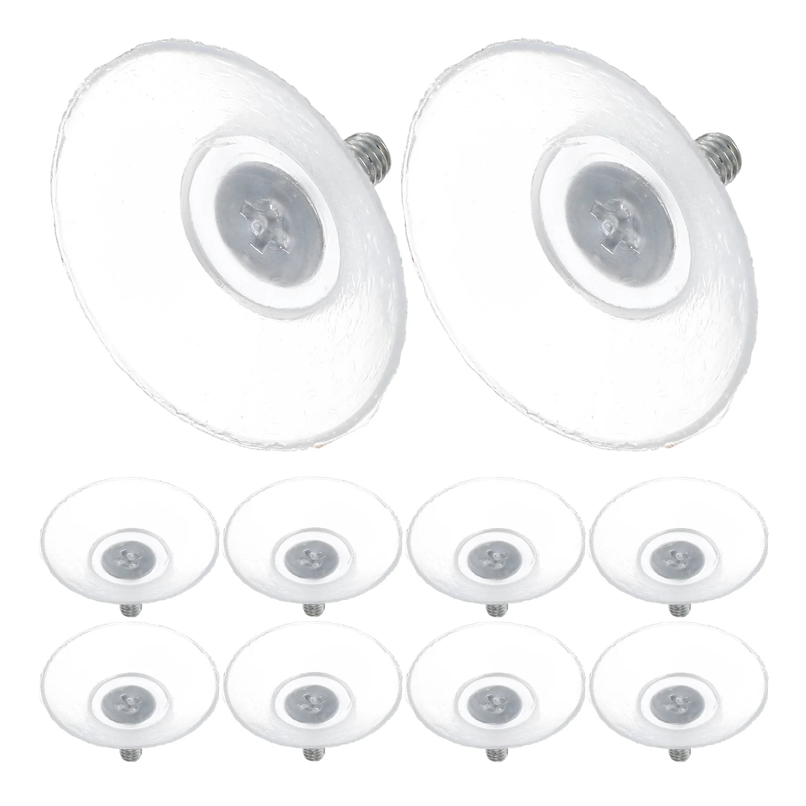 10 قطعة أكواب شفط واضحة اكسسوارات الأثاث للزجاج منضدية قبضة قوية المسمار تثبيت منصات شفط الزجاج استبدال