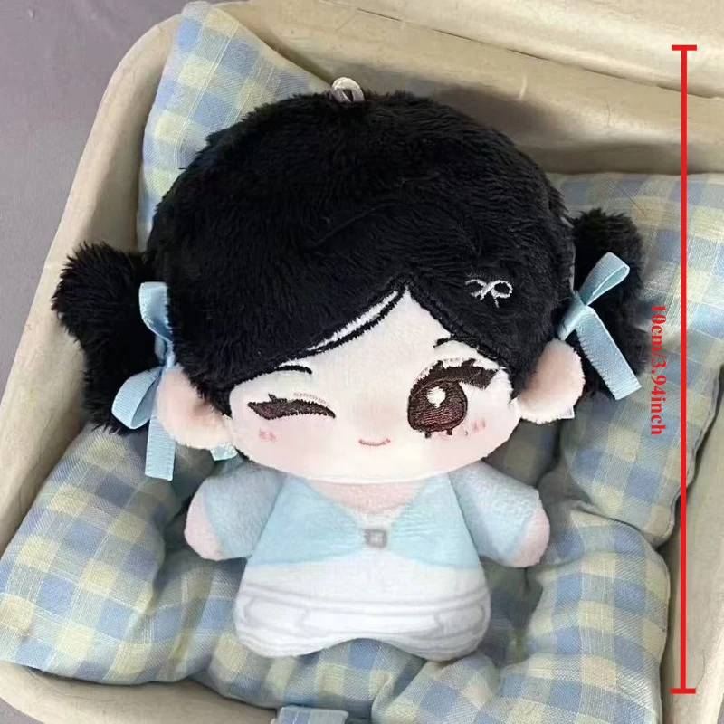 10cm Aespas Exquisite Soft Fluffy Plush Keychain Cute Mini Stuffed Plush Figure Hanging Charms Fashion Backpack Bag Decor Gift