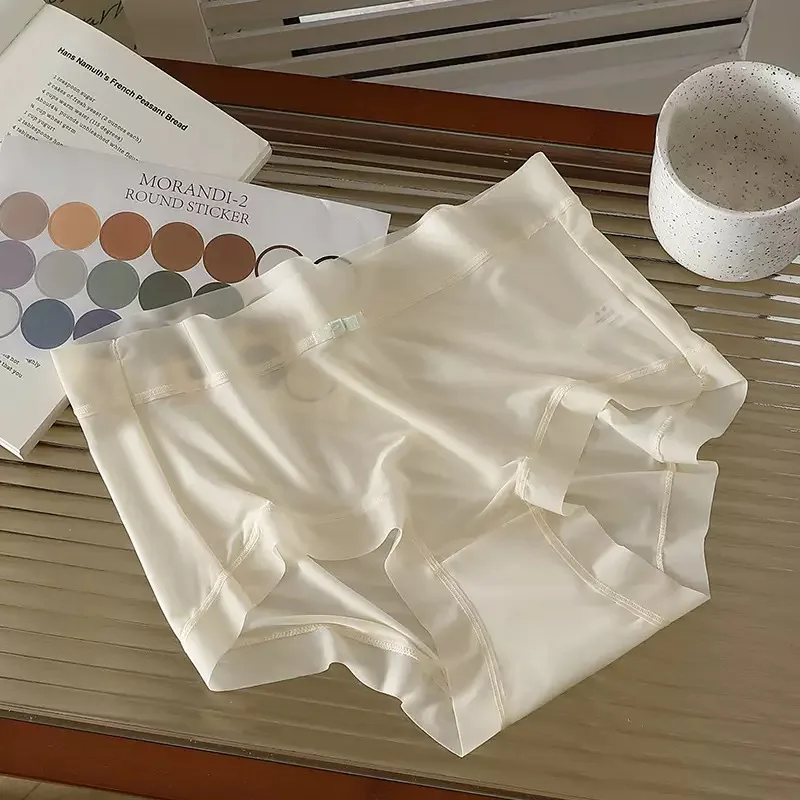 KUCLUT Ice Silk Panties for Women Transparent Seamless Breathable Briefs Middle Rise Comfort Soft Underpants 6