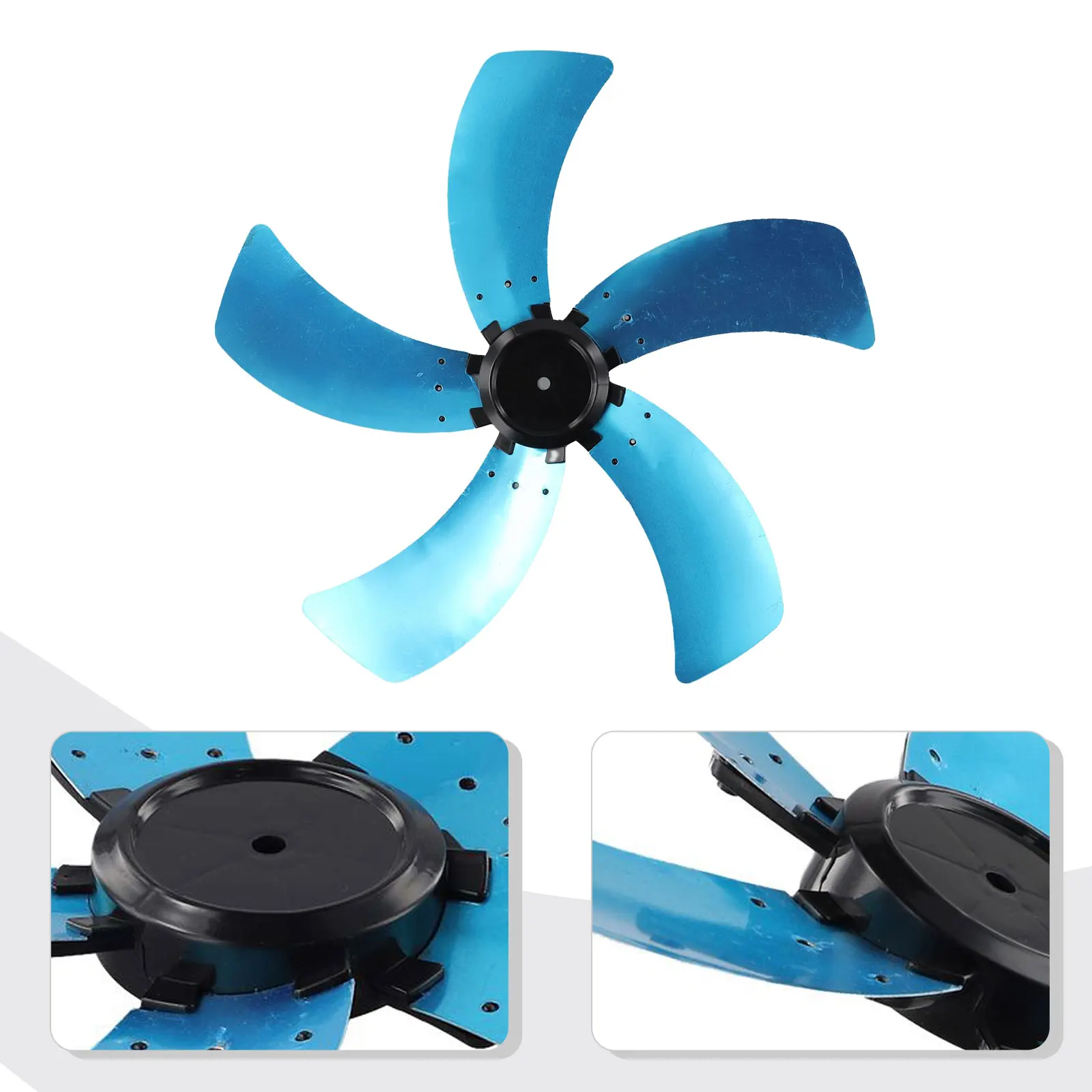 18 Inch Fan Blade Household Aluminum 5-blade Electric Fan Blade With Nut Cover Base High Temperature Resistance Low Noise - Image 3
