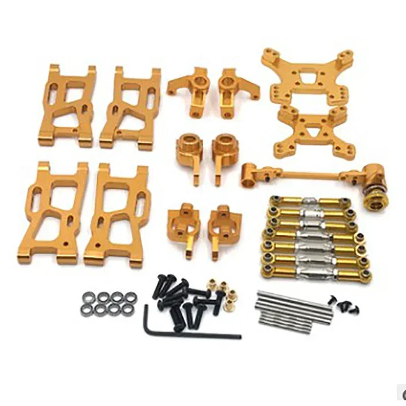 WLtoys 124019 124018 144001   RC auto-onderdelen upgrade Metal Kit aandrijfas trekstang zwenkarm stuurbeker C stoeluitrusting etc.