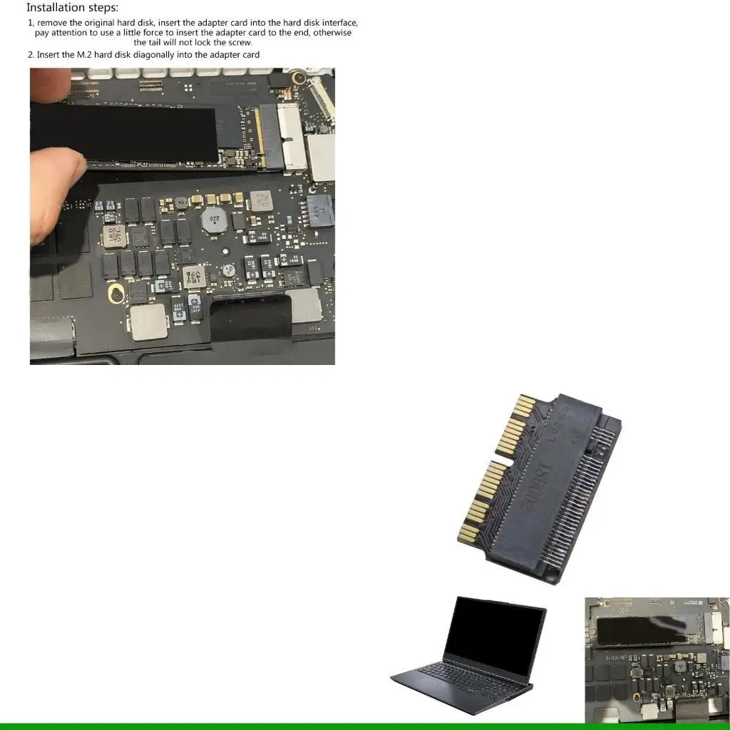 

U55C M.2 NVME SSD Adapter Converter Card for Air 2013-2017 SSD