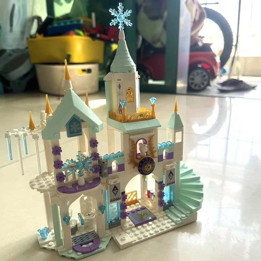 360 قطعة من سلسلة الأصدقاء، مكعبات بناء منزل قلعة الأميرة للأطفال، ألعاب تعليمية للأطفال والبنات #4