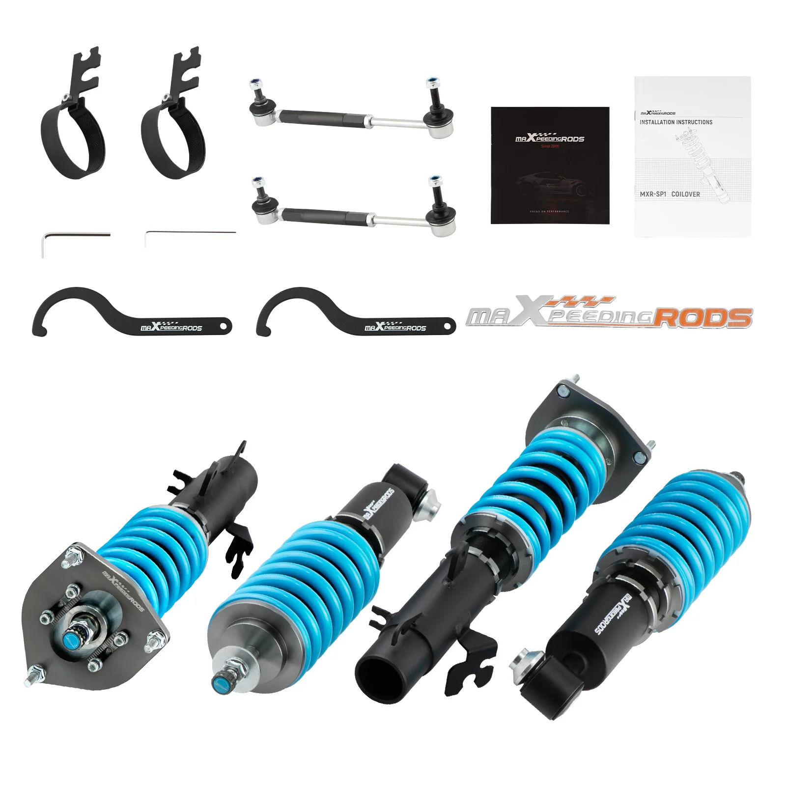 MaXpeedingrods Coilover Suspension 24 Way Damper Kit For Mini Clubman R55 Cooper D 2007-2014