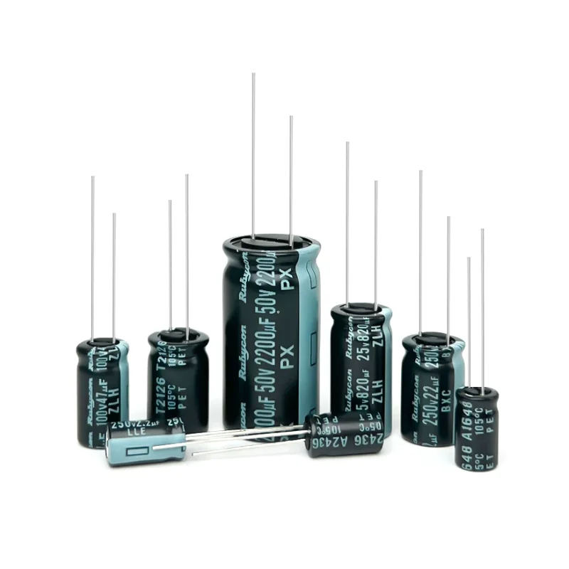 20PCS Rubycon 25V Aluminum Electrolytic Capacitor 47uF 100uF 220uF 330uF 470uF 680uF 820uF 1000uF Radial Lead PCB Mount