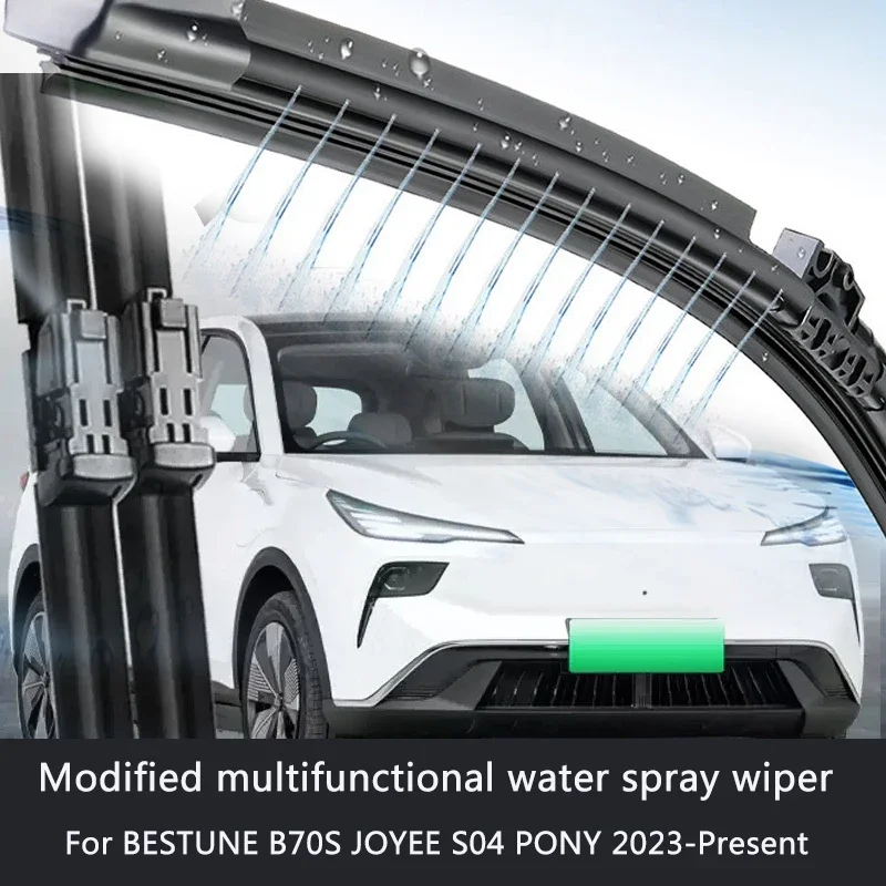 Car Modify Wet Arm Cleaning Wiper For BESTUNE B70S JOYEE S04 PONY 2023-2027 Auto Windshield Water Spray Wiper Exterior Accessory