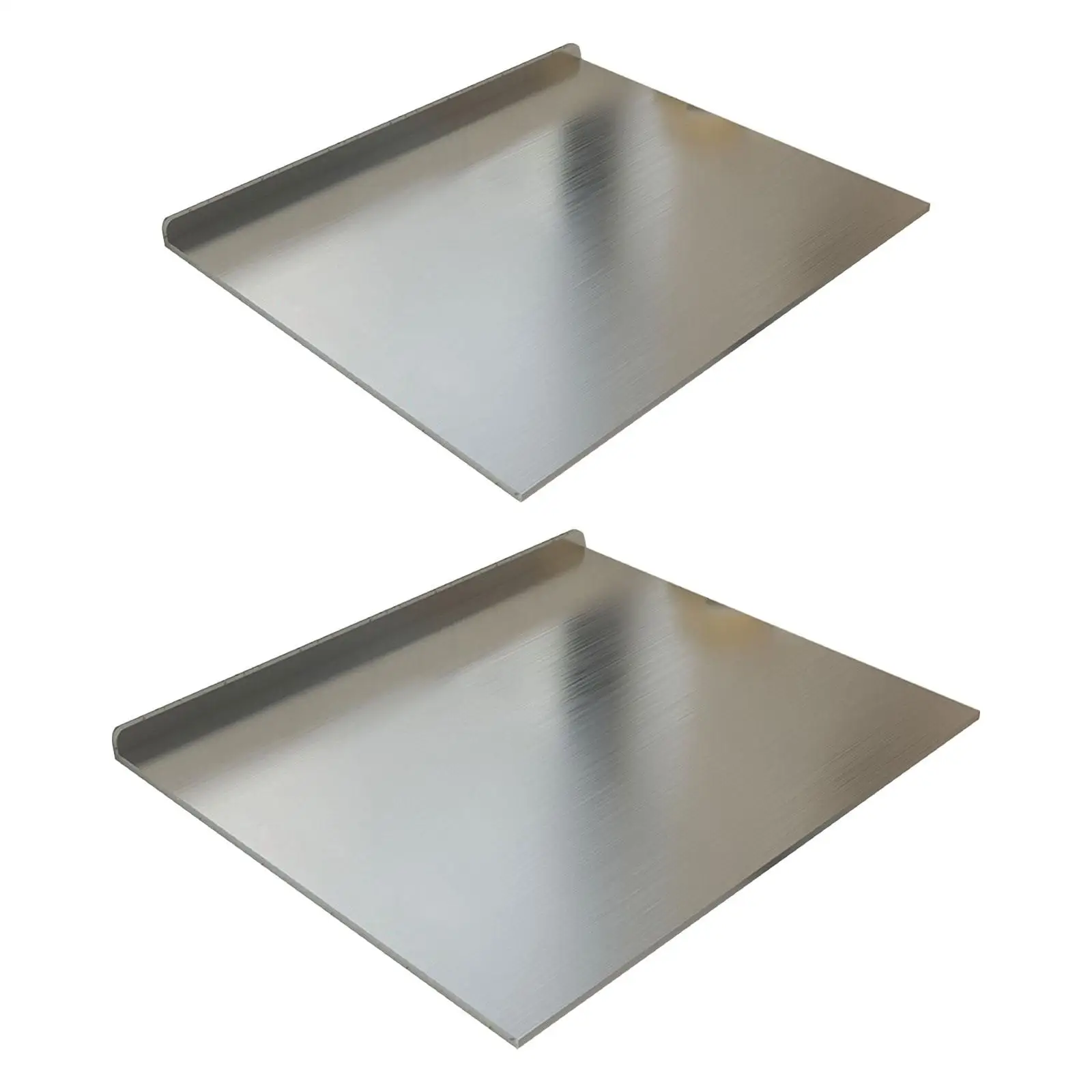 

Stainless Steel Cutting Board Baking Board Meat Fruits Vegetables Cutting Mat with Counter Lip Multifunctional Non Stick