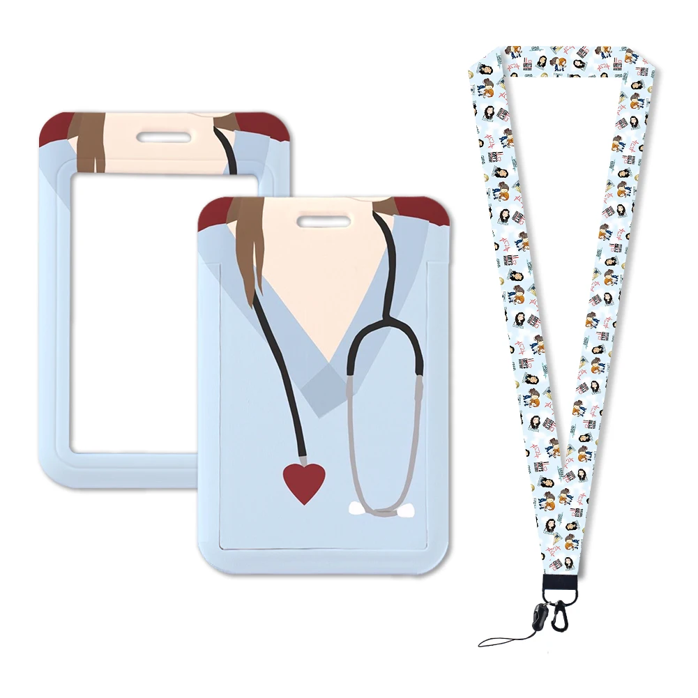 Lanière pour médecins et infirmières, sangle de cou, porte-badge, carte d'identité, sangle de téléphone portable, porte-clés, accessoires, prédire