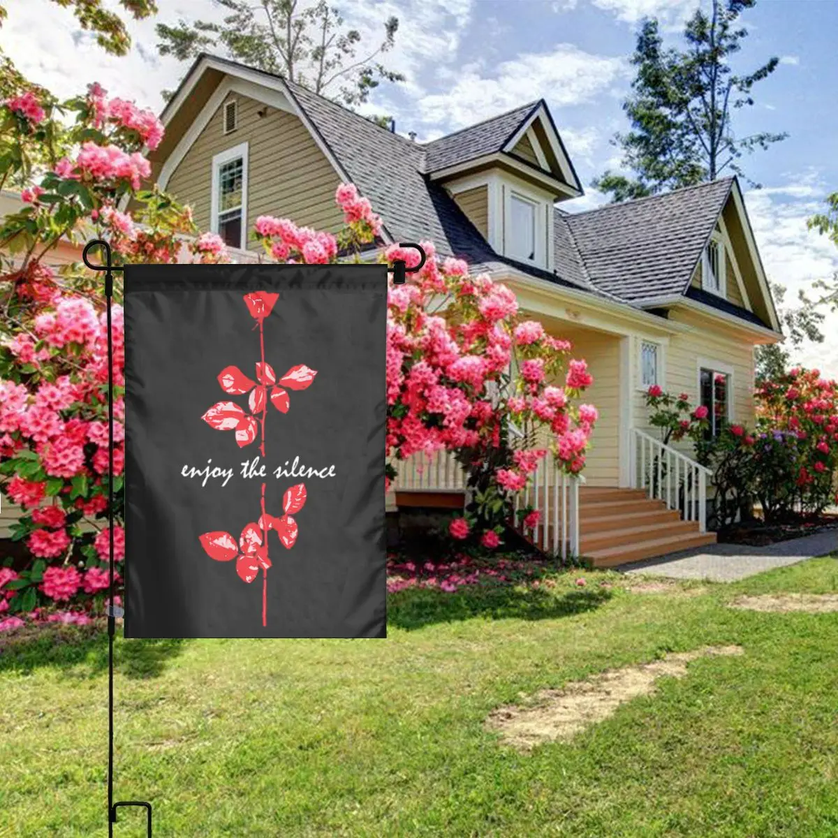 Custom Heavy Metal Rock Band Depeche Cool Mode Garden Flag 12x18 Double Sided Flags for Yard Outdoor Decor