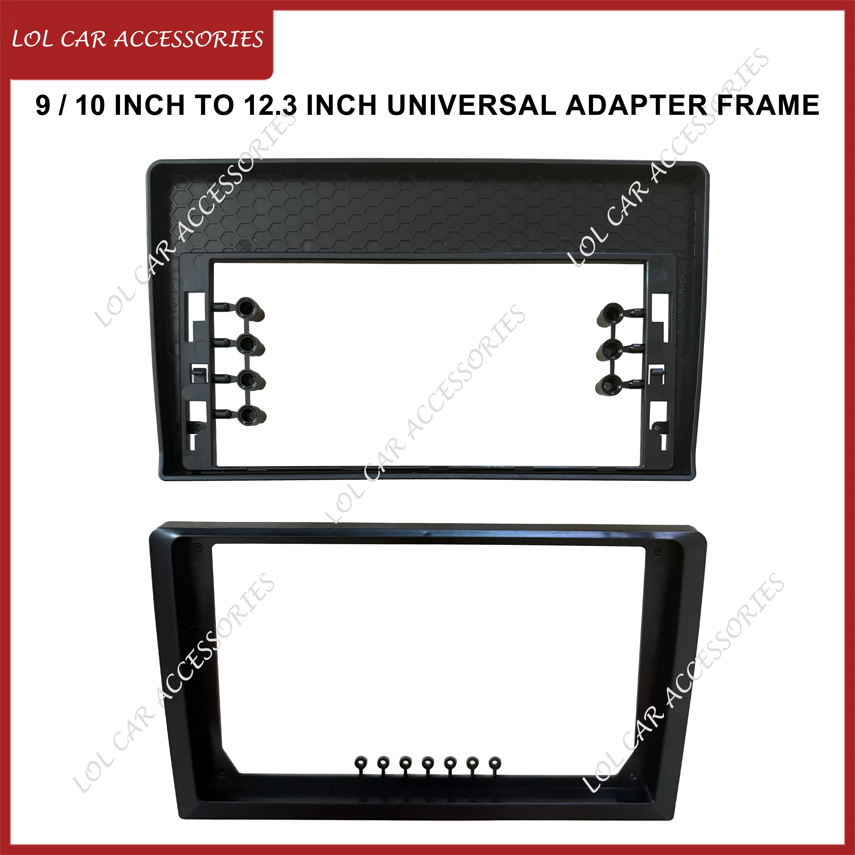 

9 / 10 Inch To 12.3 Inch Universal Adapter Frame Car Radio Stereo Android GPS MP5 Player Transparent Fascia
