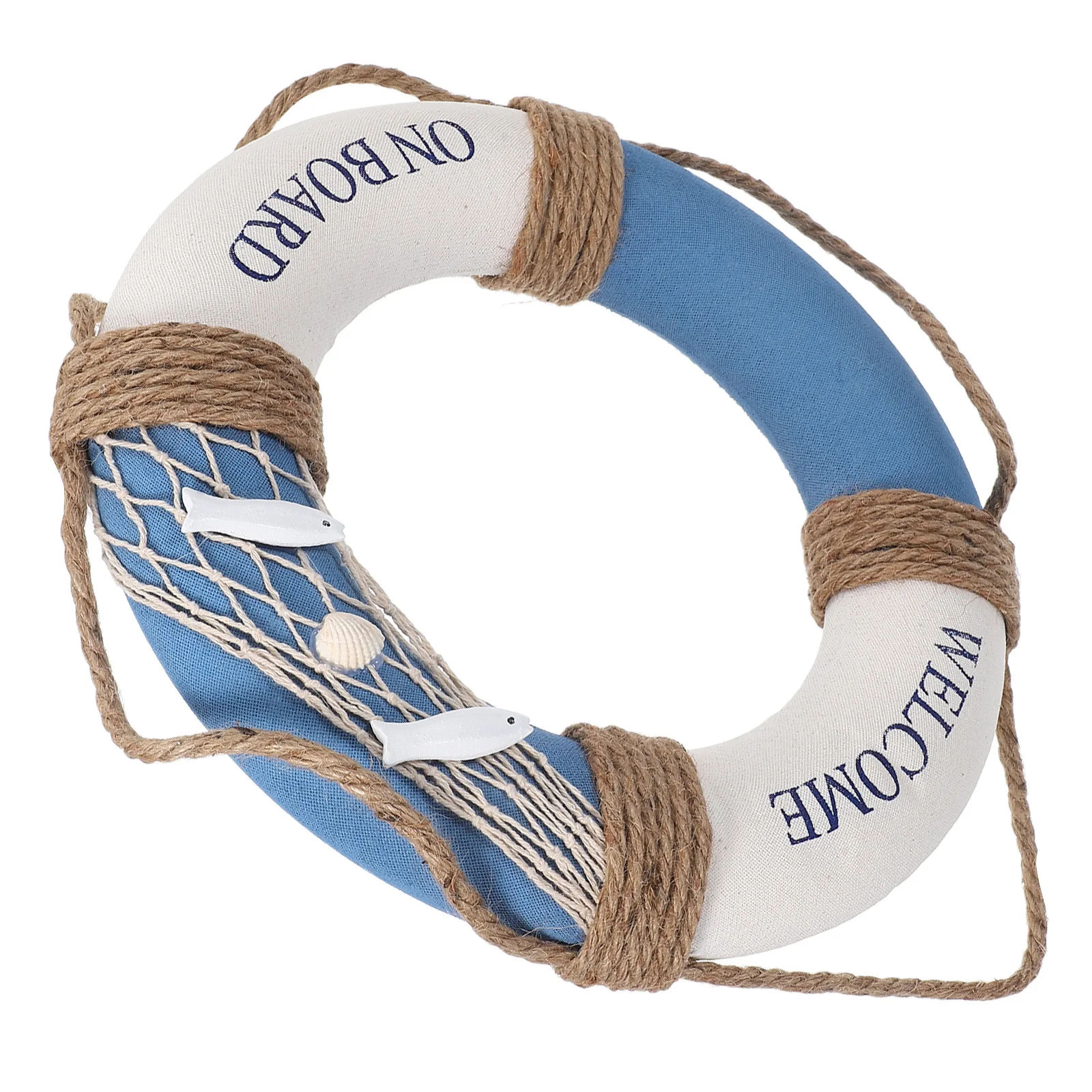 

1pc 30Cm Lifebuoy Decoration Mediterranean Style Welcome Sign For Cafe Restaurant Bar Wall Hanging Decor Home Decor Door Sign