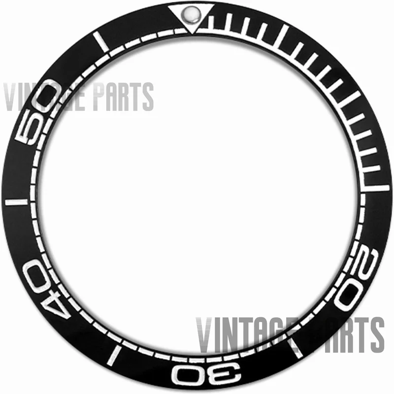 40.5mm slope ceramic bezel insert fit for omega sea master 600 watch