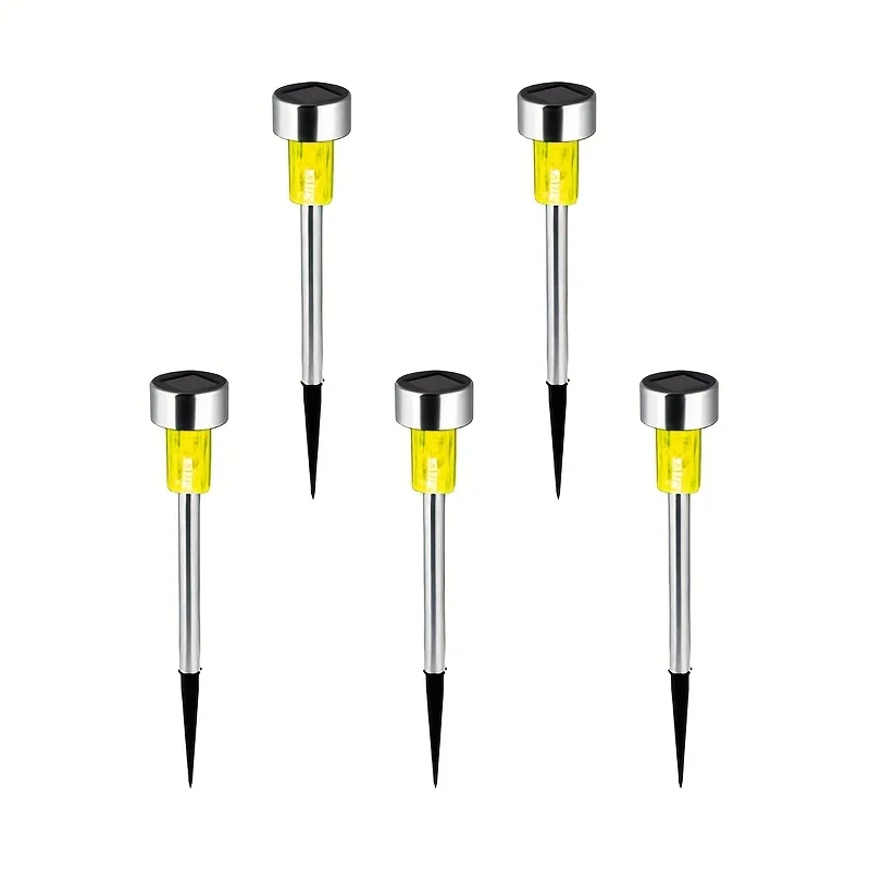 Solar Stainless Steel Lawn Light Set for Outdoor