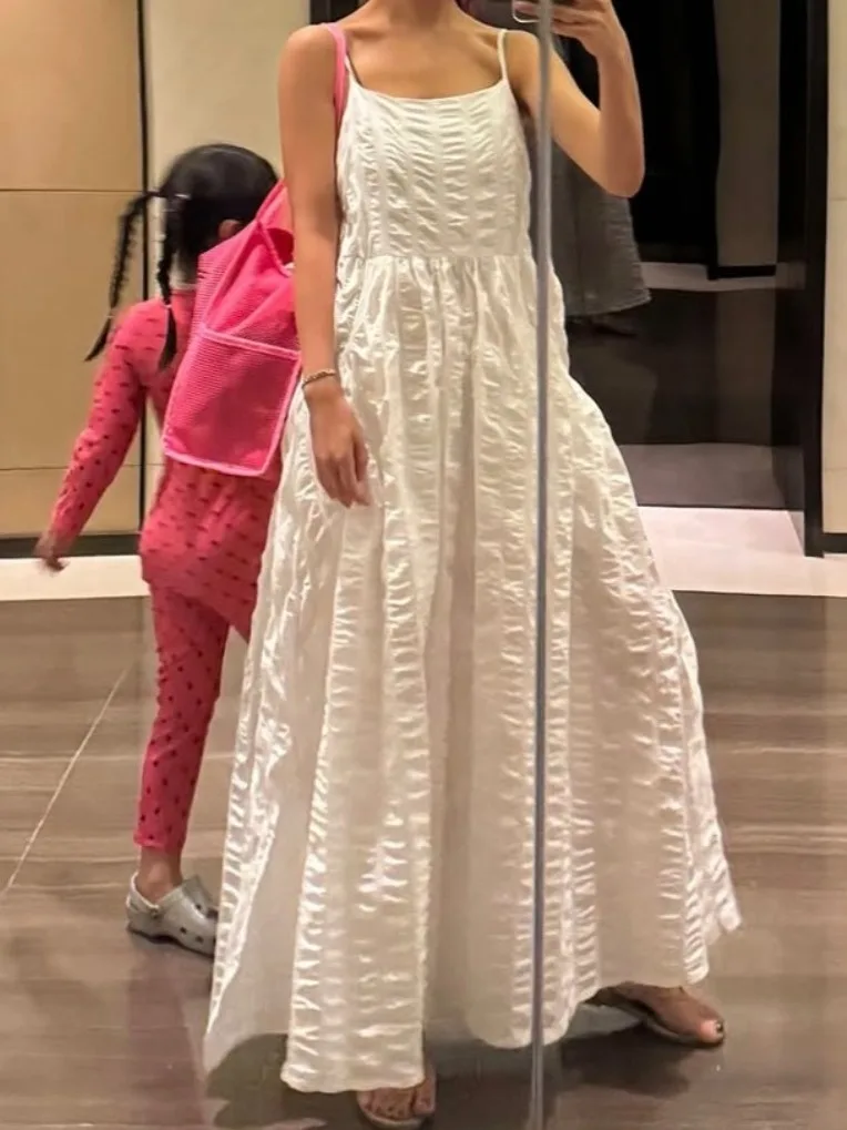 

Женская длинная плиссированная юбка Ele на бретельках Dr Summer New Sle Advanced Sensation с 3D-плиссировкой и большими количествоми, другой материал 00%