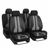 5 Seats Leather Car Seat Covers Premium Automotive Front Rear Full Set Bucket Car Seat Protectors Universal for Cars Trucks Van