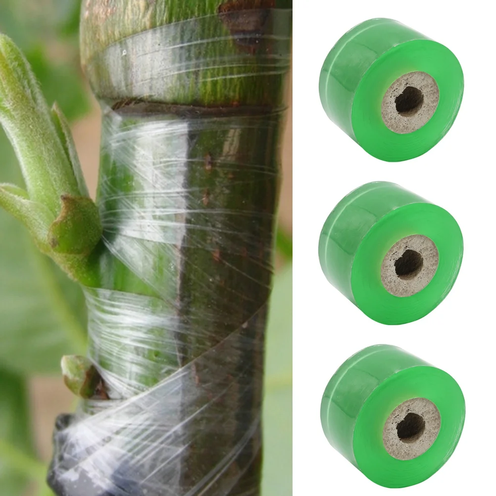 接ぎ木テープ 2.5 ミリメートル緑色伸縮性自己粘着防水ポリエチレンフィルム植物の木の接ぎ木に使用ピーカンに使用します
